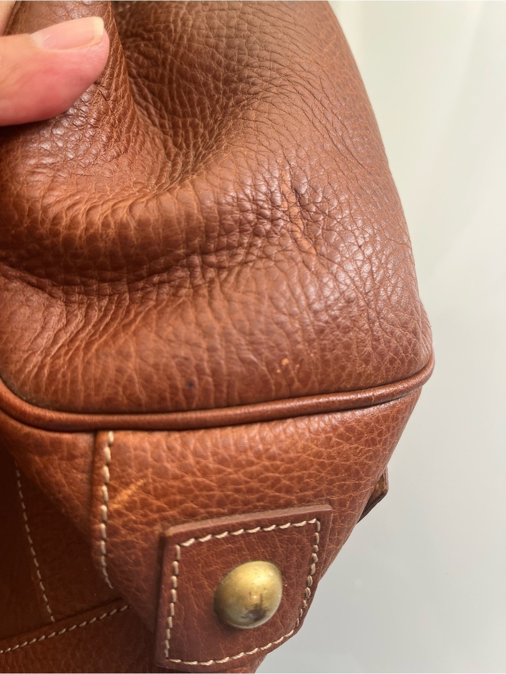 MULBERRY OAK BROWN PEBBLED LEATHER BAYSWATER - Picture 8 of 16
